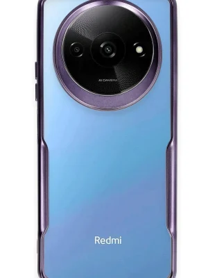 Newface Xiaomi Redmi A3 4G Kılıf Boyi Silikon Kapak - Derin Mor