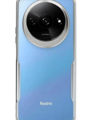 Newface Xiaomi Redmi A3 4G Kılıf Boyi Silikon Kapak - Gümüş