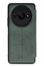 Newface Xiaomi Redmi A3 4G Kılıf Flip Cover - Koyu Yeşil