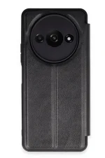 Newface Xiaomi Redmi A3 4G Kılıf Flip Cover - Siyah