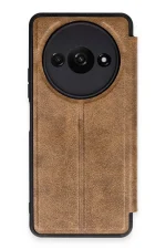 Newface Xiaomi Redmi A3 4G Kılıf Flip Cover - Taba