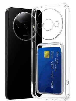 Newface Xiaomi Redmi A3 4G Kılıf Kart Şeffaf Silikon - Şeffaf