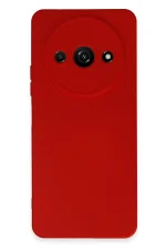 Newface Xiaomi Redmi A3 4G Kılıf Nano içi Kadife Silikon - Kırmızı