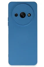 Newface Xiaomi Redmi A3 4G Kılıf Nano içi Kadife Silikon - Mavi