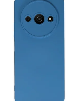 Newface Xiaomi Redmi A3 4G Kılıf Nano içi Kadife Silikon - Mavi