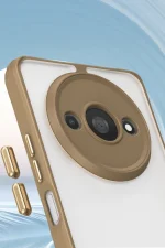 Newface Xiaomi Redmi A3 4G Kılıf Penta Silikon Kılıf - Çöl Titanyum - Görsel 2