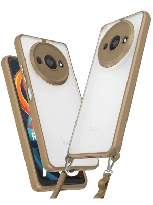 Newface Xiaomi Redmi A3 4G Kılıf Penta Silikon Kılıf - Çöl Titanyum