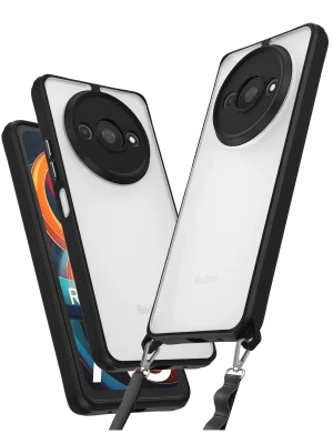 Newface Xiaomi Redmi A3 4G Kılıf Penta Silikon Kılıf - Siyah