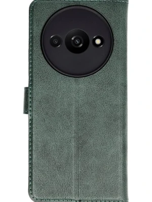 Newface Xiaomi Redmi A3 4G Kılıf Trend S Plus Kapaklı Kılıf - Yeşil