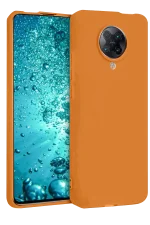 Newface Xiaomi Redmi K30 Pro Kılıf Nano içi Kadife Silikon - Turuncu
