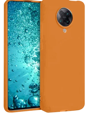 Newface Xiaomi Redmi K30 Pro Kılıf Nano içi Kadife Silikon - Turuncu