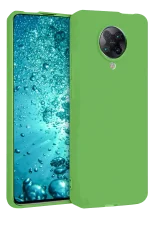 Newface Xiaomi Redmi K30 Pro Kılıf Nano içi Kadife Silikon - Yeşil