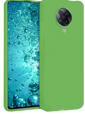 Newface Xiaomi Redmi K30 Pro Kılıf Nano içi Kadife Silikon - Yeşil