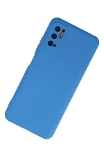 Newface Xiaomi Redmi Note 10 5G Kılıf Nano içi Kadife Silikon - Mavi - Görsel 2