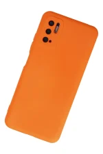 Newface Xiaomi Redmi Note 10 5G Kılıf Nano içi Kadife Silikon - Turuncu - Görsel 3