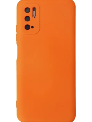 Newface Xiaomi Redmi Note 10 5G Kılıf Nano içi Kadife Silikon - Turuncu