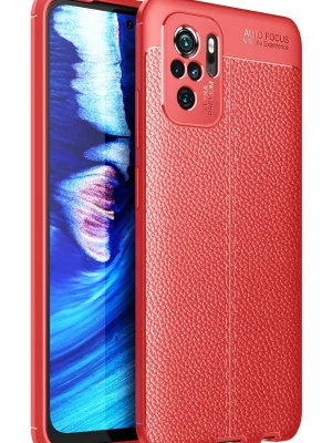 Newface Xiaomi Redmi Note 10 Kılıf Auto Focus Kapak - Kırmızı
