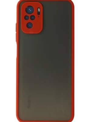 Newface Xiaomi Redmi Note 10 Kılıf Montreal Silikon Kapak - Kırmızı
