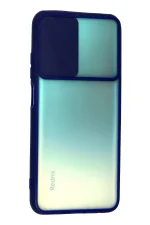 Newface Xiaomi Redmi Note 10 Kılıf Palm Buzlu Kamera Sürgülü Silikon - Lacivert - Görsel 2