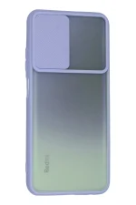 Newface Xiaomi Redmi Note 10 Kılıf Palm Buzlu Kamera Sürgülü Silikon - Lila - Görsel 3