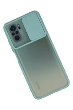 Newface Xiaomi Redmi Note 10 Kılıf Palm Buzlu Kamera Sürgülü Silikon - Turkuaz - Görsel 2
