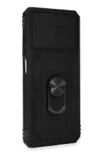 Newface Xiaomi Redmi Note 10 Kılıf Pars Lens Yüzüklü Silikon - Siyah - Görsel 2