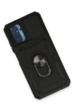 Newface Xiaomi Redmi Note 10 Kılıf Pars Lens Yüzüklü Silikon - Siyah - Görsel 3