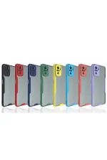 Newface Xiaomi Redmi Note 10 Kılıf Platin Silikon - Kırmızı - Görsel 2