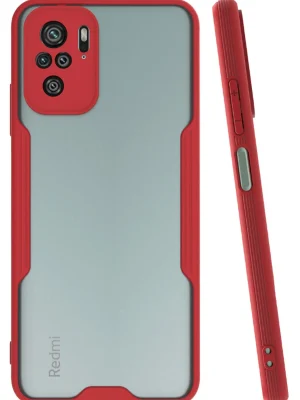 Newface Xiaomi Redmi Note 10 Kılıf Platin Silikon - Kırmızı