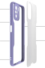 Newface Xiaomi Redmi Note 10 Kılıf Platin Silikon - Mavi - Görsel 3