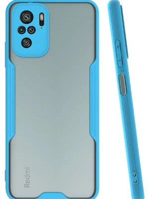 Newface Xiaomi Redmi Note 10 Kılıf Platin Silikon - Mavi