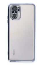 Newface Xiaomi Redmi Note 10 Kılıf Razer Lensli Silikon - Açık Mavi - Görsel 2