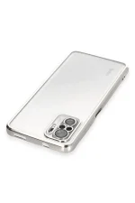 Newface Xiaomi Redmi Note 10 Kılıf Razer Lensli Silikon - Gümüş - Görsel 3