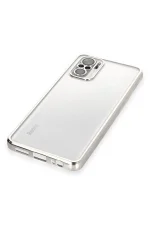 Newface Xiaomi Redmi Note 10 Kılıf Razer Lensli Silikon - Gümüş - Görsel 4