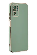 Newface Xiaomi Redmi Note 10 Kılıf Volet Silikon - Açık Yeşil