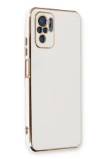 Newface Xiaomi Redmi Note 10 Kılıf Volet Silikon - Beyaz