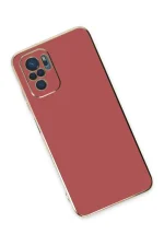 Newface Xiaomi Redmi Note 10 Kılıf Volet Silikon - Kırmızı - Görsel 3