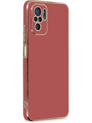 Newface Xiaomi Redmi Note 10 Kılıf Volet Silikon - Kırmızı