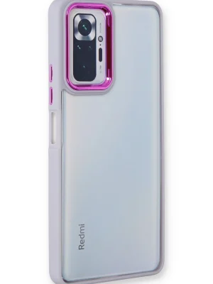Newface Xiaomi Redmi Note 10 Pro Kılıf Dora Kapak - Lila