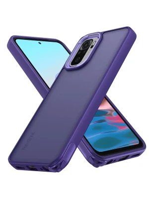 Newface Xiaomi Redmi Note 10 Pro Kılıf Elegant Kapak - Derin Mor