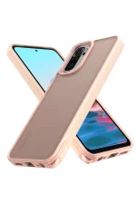 Newface Xiaomi Redmi Note 10 Pro Kılıf Elegant Kapak - Pudra