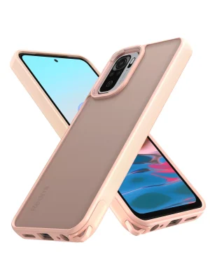 Newface Xiaomi Redmi Note 10 Pro Kılıf Elegant Kapak - Pudra