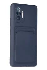 Newface Xiaomi Redmi Note 10 Pro Kılıf Kelvin Kartvizitli Silikon - Lacivert - Görsel 2