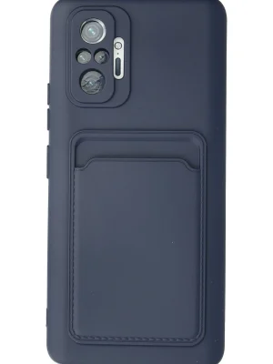 Newface Xiaomi Redmi Note 10 Pro Kılıf Kelvin Kartvizitli Silikon - Lacivert