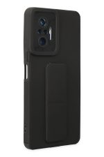 Newface Xiaomi Redmi Note 10 Pro Kılıf Mega Standlı Silikon - Siyah - Görsel 2