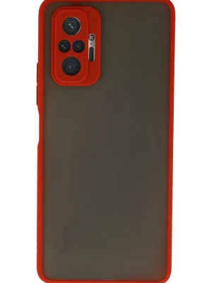 Newface Xiaomi Redmi Note 10 Pro Kılıf Montreal Silikon Kapak - Kırmızı