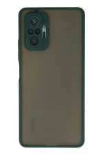 Newface Xiaomi Redmi Note 10 Pro Kılıf Montreal Silikon Kapak - Yeşil