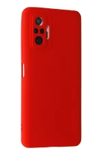 Newface Xiaomi Redmi Note 10 Pro Kılıf Nano içi Kadife Silikon - Kırmızı - Görsel 2