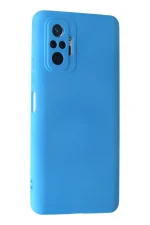 Newface Xiaomi Redmi Note 10 Pro Kılıf Nano içi Kadife Silikon - Mavi - Görsel 2