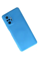 Newface Xiaomi Redmi Note 10 Pro Kılıf Nano içi Kadife Silikon - Mavi - Görsel 3
